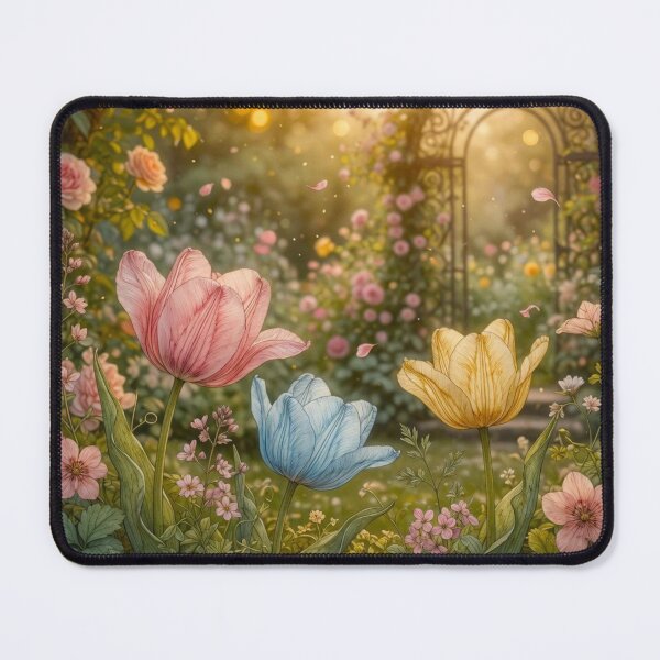 Item preview, Dreamy Pastel Tulips at Sunset designed and sold by JAMESAMORN.