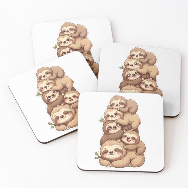 Item preview, Cute Cartoon Sloths Stacked in a Pile designed and sold by By:MarcinK.
