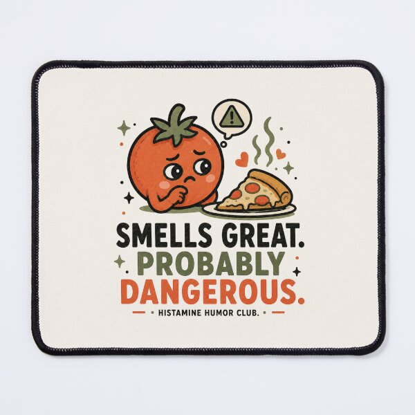 Item preview, Funny Histamine Intolerance Pizza Design – Smells Great Probably Dangerous designed and sold by BlackSector77.