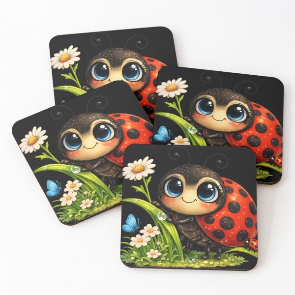 Item preview, Cute ladybug on a flower meadow designed and sold by MyPersonalShirt.