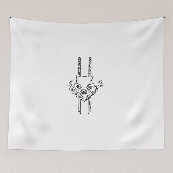 Item preview, Two jagged swords with a wild boar head designed and sold by JohnnyFive8.