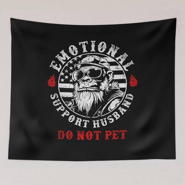Item preview, Emotional Support Husband Do Not Pet Funny  designed and sold by studio-ssaam.
