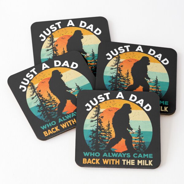Item preview, Just Dad Who Always Came Back with Milk Bigfoot Fathers Day designed and sold by SecretDicer.