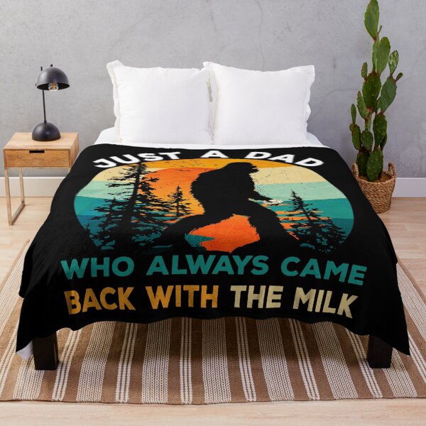 Item preview, Just Dad Who Always Came Back with Milk Bigfoot Fathers Day designed and sold by SecretDicer.