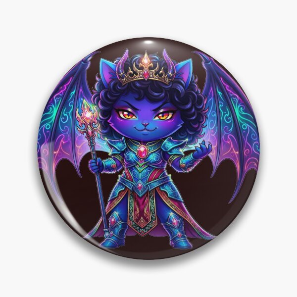 Item preview, Cute Chibi Devil Cat Warrior Queen designed and sold by ChaEmm_Studio.