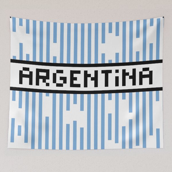 Item preview, ARGENTINA — Argentina Soccer & Flag Pride Gift | Retro Pixel Art Word designed and sold by Mouremandier.