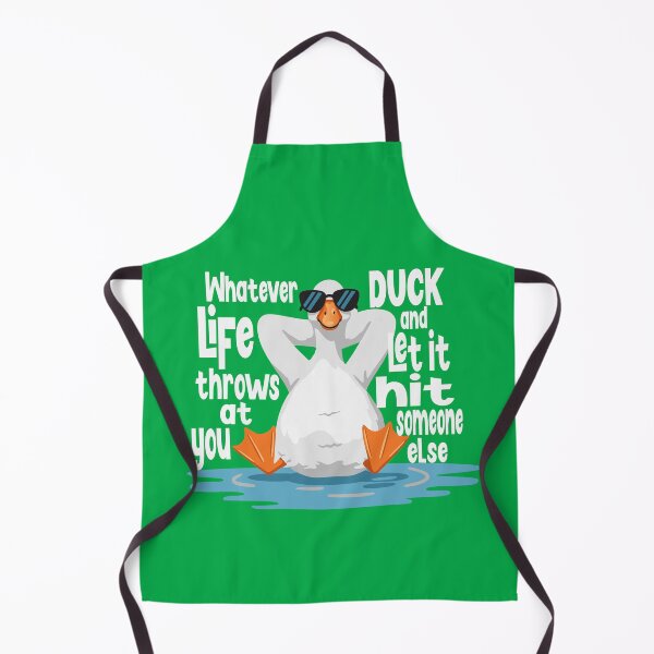Item preview, Funny Cool Duck Whatever your Life Throws at You Quote designed and sold by Colorfulman.