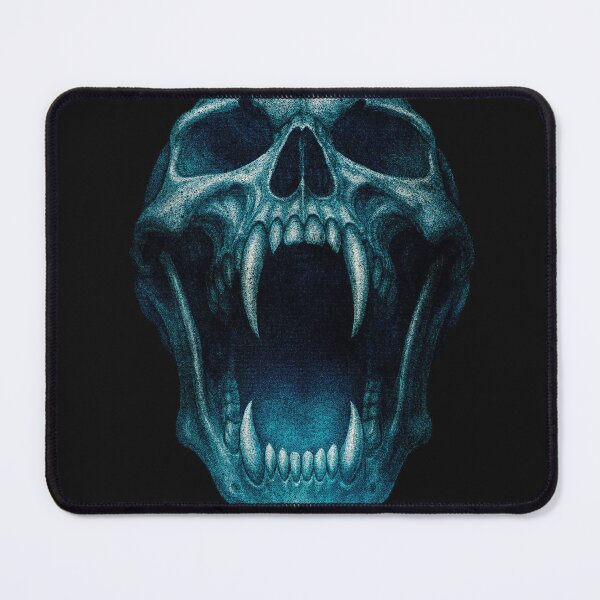 Item preview, Blue Fang Skull Creature Portrait designed and sold by Adronia.