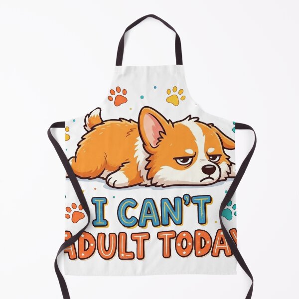 Artikelvorschau, Lustiges Corgi-Shirt „Ich kann heute nicht erwachsen sein“, Humorvolles T-Shirt mit Corgi-Motiv, Süßes Geschenk für Corgi-Liebhaber entworfen und verkauft von Wearable Canvas...