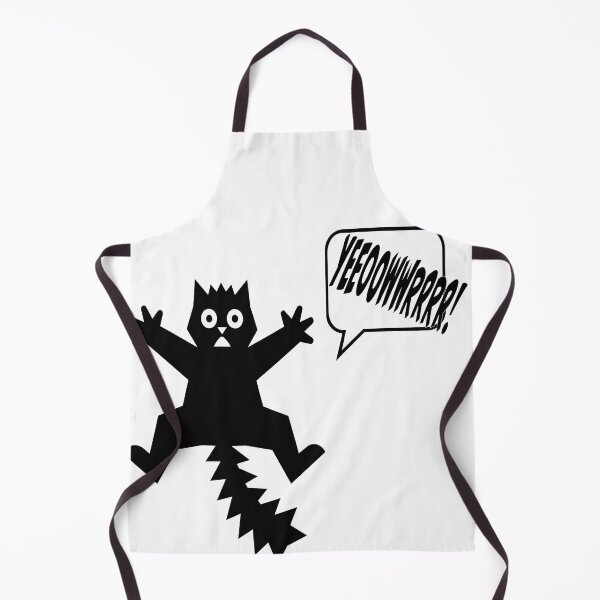 Item preview, Panic Attack Black Cat Vector Poster - Funny YEEEOOHHRRR Shout Print - Expressive Frightened Feline Art designed and sold by BestChoiceService.