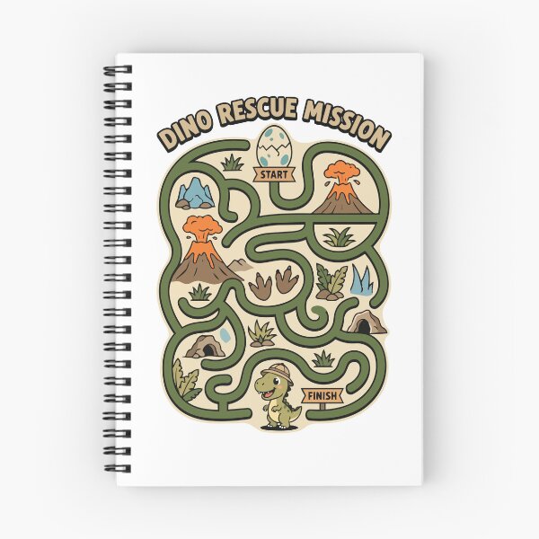 Item preview, Dino Rescue Mission Interactive Maze Design designed and sold by BlackRockDesert.