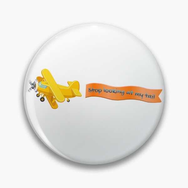 Item preview, Stop Looking At My Tail Funny Biplane Banner designed and sold by dcohea.