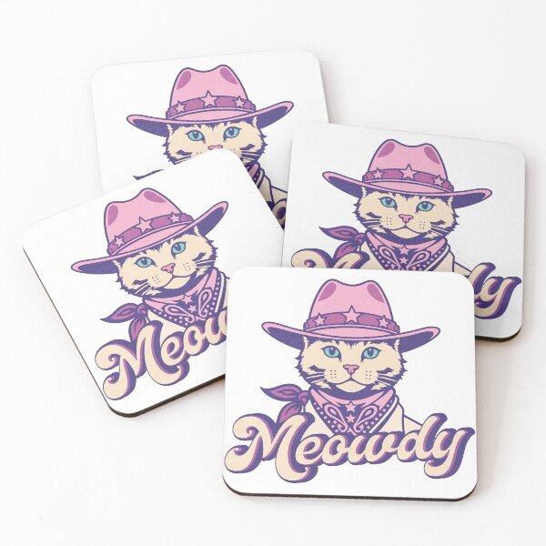 Item preview, Meowdy Cowboy Cat - Cute Country Western Cowgirl Cat designed and sold by artCreativeColony.