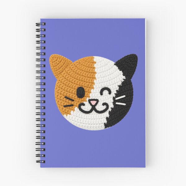 Item preview, Crochet Calico Cat Bucket Hat – Cute Knit Style Cat Face Winking Kawaii Cat Lover Summer Bucket Hat designed and sold by IconicDesignsXd.