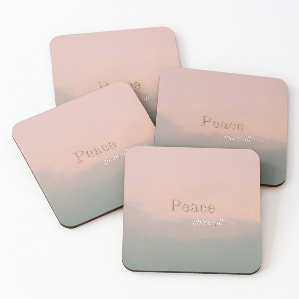 Item preview, Peace Over Everything – Calm Healing Affirmation Quote designed and sold by CosmicQuietLab.