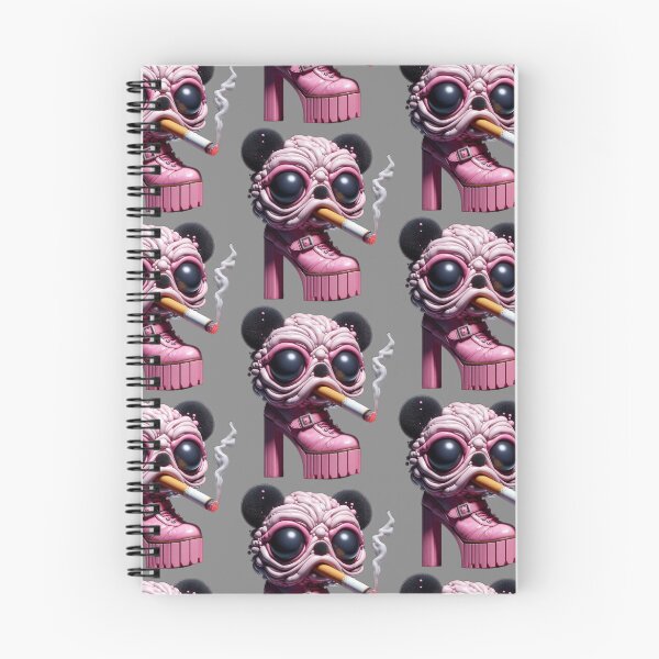 Item preview, Pink Brain Bear Monster in High Heel Boot Smoking Meme designed and sold by LujziWorld.