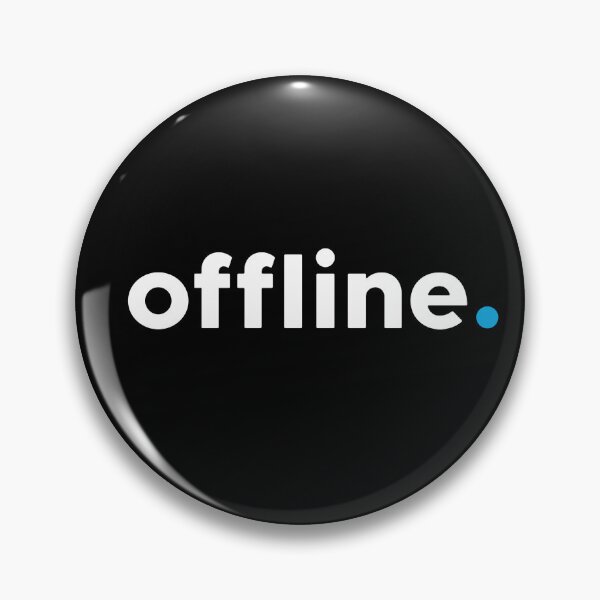 Item preview, Offline. Minimalist One Word Statement Design designed and sold by mmhmerch.