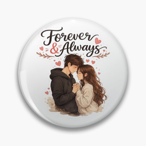 Item preview, Forever And Always Romantic Couple Sticker designed and sold by DoodlesRP.