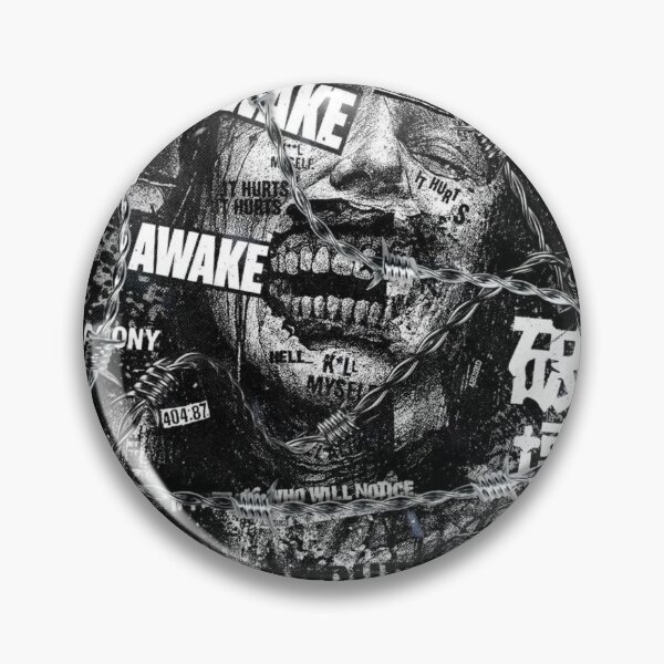 Item preview, Barbed Wire Chaos Collage Portrait designed and sold by Adronia.
