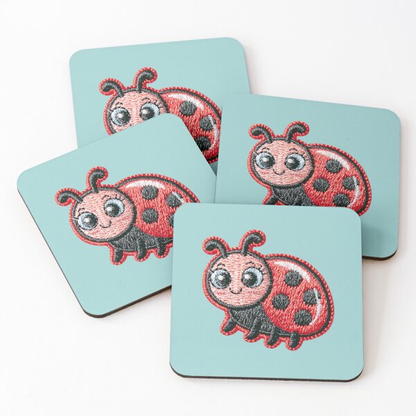 Item preview, Cute Ladybug Embroidery Patch designed and sold by MegaNovaArt.