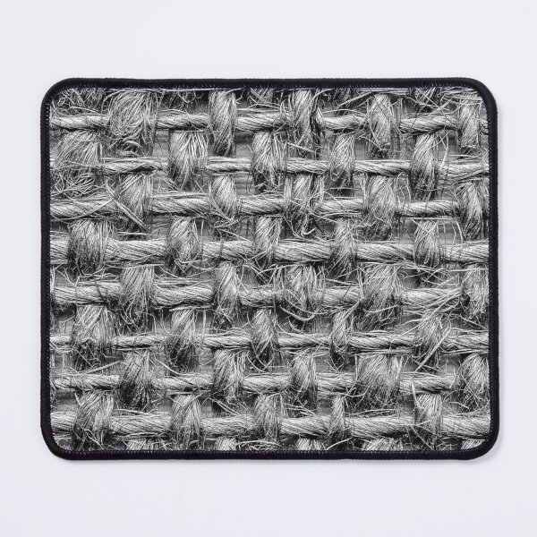 Item preview, Dark Industrial Burlap Texture - Black and White Woven Fabric Pattern designed and sold by L&L.
