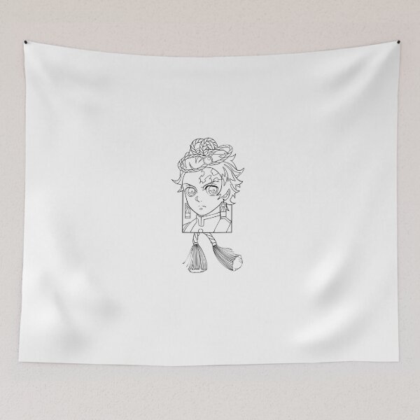 Item preview, Mist Hashira portrait inside a hanging tassel frame designed and sold by JohnnyFive8.