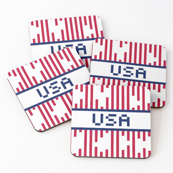 Item preview, USA — USA Soccer & Flag Pride Gift | Retro Pixel Art Word designed and sold by Mouremandier.