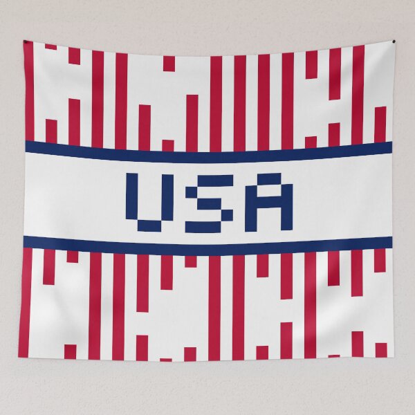Item preview, USA — USA Soccer & Flag Pride Gift | Retro Pixel Art Word designed and sold by Mouremandier.