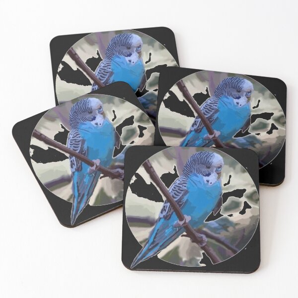 Item preview, Blue Budgerigar Painting designed and sold by Fayes4Art.