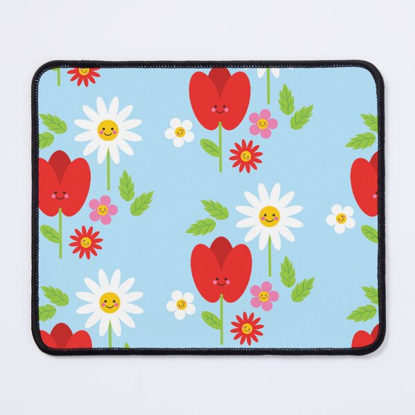 Item preview, Flowers and Foliage with Happy Faces designed and sold by VicEllisArt.