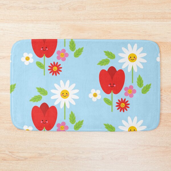 Item preview, Flowers and Foliage with Happy Faces designed and sold by VicEllisArt.