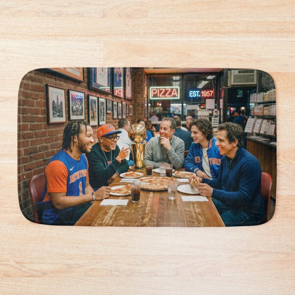 Item preview, MVP Jalen Brunson Having Pizza With His Super Fans designed and sold by Home Decor Art.