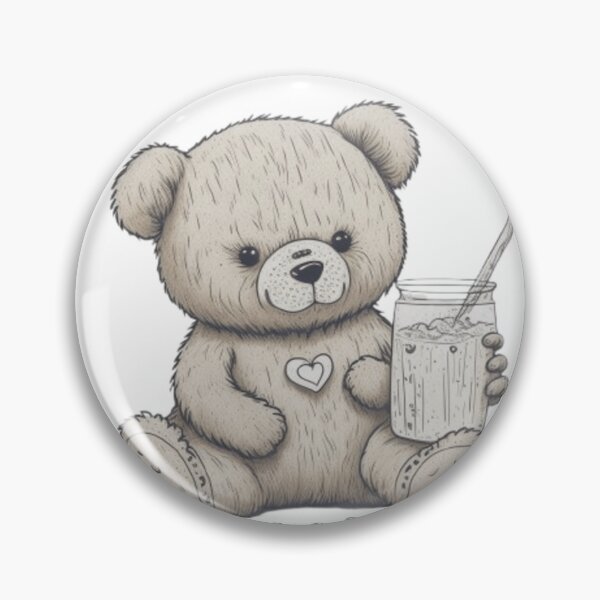Aperçu de l'œuvre Ours en peluche buvant du café créée et vendue par FionasDesignsA1.
