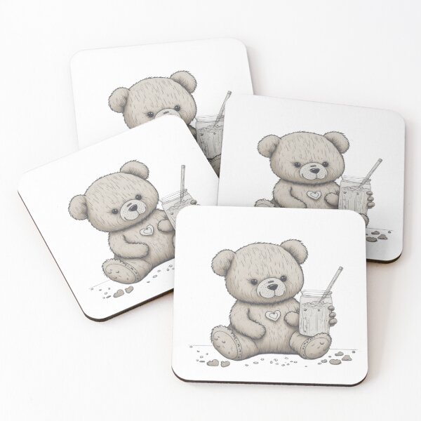Item preview, Teddy bear drinking cofee designed and sold by FionasDesignsA1.