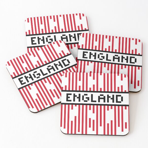 Item preview, ENGLAND — England Soccer & Flag Pride Gift | Retro Pixel Art Word designed and sold by Mouremandier.