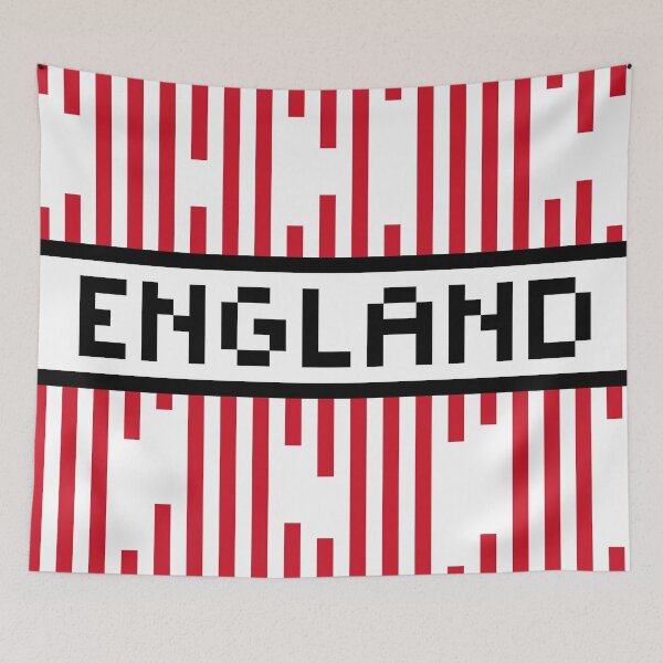 Item preview, ENGLAND — England Soccer & Flag Pride Gift | Retro Pixel Art Word designed and sold by Mouremandier.