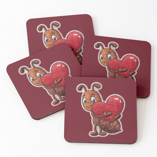 Item preview, Cute Heart Hug Bug designed and sold by MegaNovaArt.