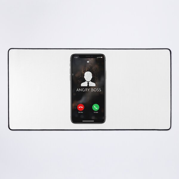 Item preview, Angry Boss Incoming Call Funny Workplace Humor Minimal Phone case,T-shirt designed and sold by StylePrynt.