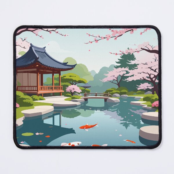 Item preview, Japanese Garden Cherry Blossom Design designed and sold by BetweenForms.