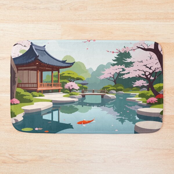 Item preview, Japanese Garden Cherry Blossom Design designed and sold by BetweenForms.