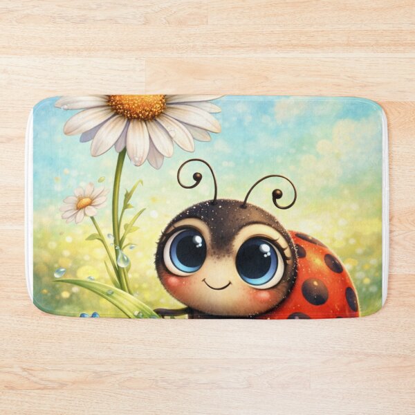Item preview, Ladybug with flower in a flower meadow designed and sold by MyPersonalShirt.