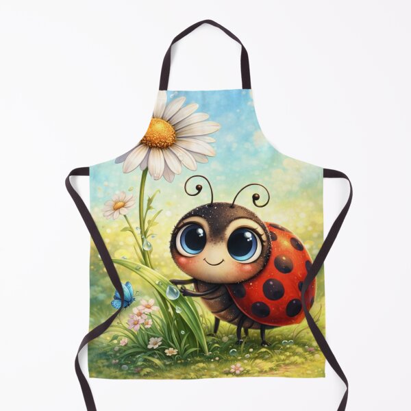 Item preview, Ladybug with flower in a flower meadow designed and sold by MyPersonalShirt.