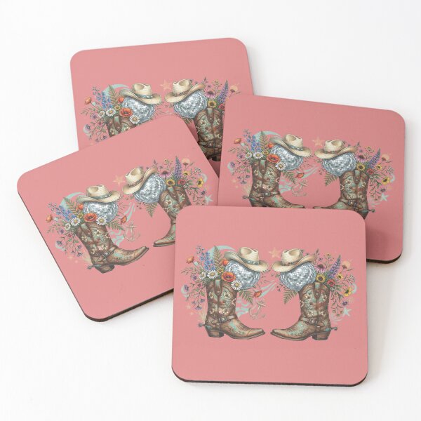 Item preview, Floral Cowgirl Boots and Disco Ball Western Graphic designed and sold by TheDailyCross1.