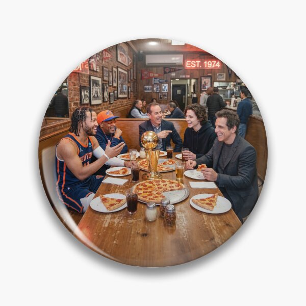 Item preview, MVP Jalen Brunson Having Pizza With His Super Fans designed and sold by Home Decor Art.