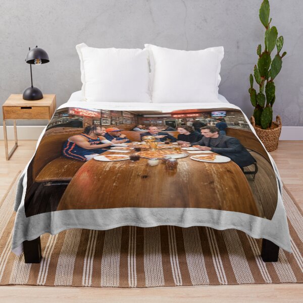 Item preview, MVP Jalen Brunson Having Pizza With His Super Fans designed and sold by Home Decor Art.