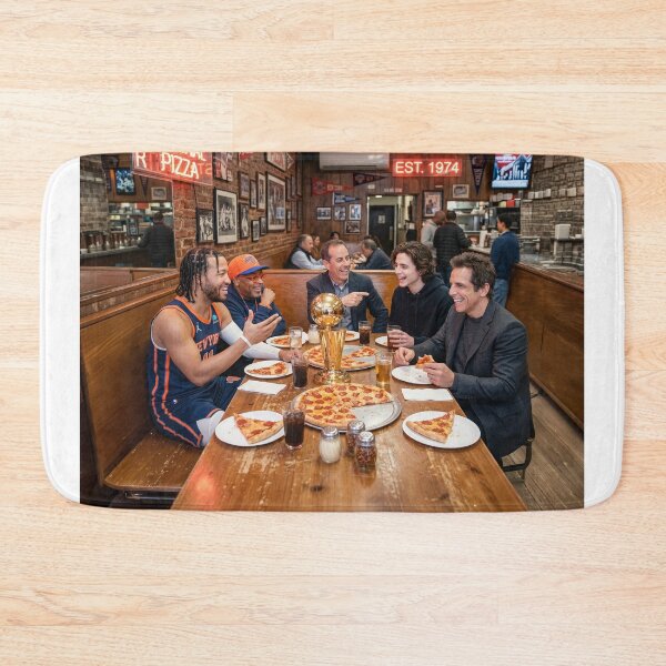 Item preview, MVP Jalen Brunson Having Pizza With His Super Fans designed and sold by Home Decor Art.