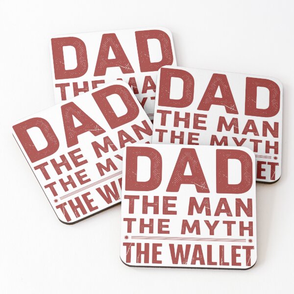 Item preview, Dad The Man The Myth The Wallet – Funny Father's Day Dad Humor Typography Design designed and sold by ArcticFoxStudio.