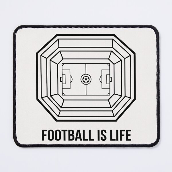 Item preview, Minimalist football stadium – Football Is Life designed and sold by David Mateo ArtWorks.