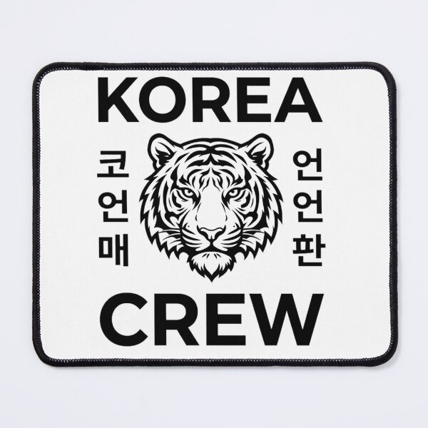 Item preview, Korea Crew Tiger Design with Korean typography designed and sold by Ahmedsyde.