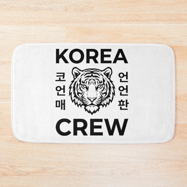 Item preview, Korea Crew Tiger Design with Korean typography designed and sold by Ahmedsyde.